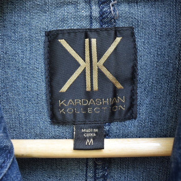 Kardashian Kollection Jean Jacket Sleeveless - Picture 5 of 7